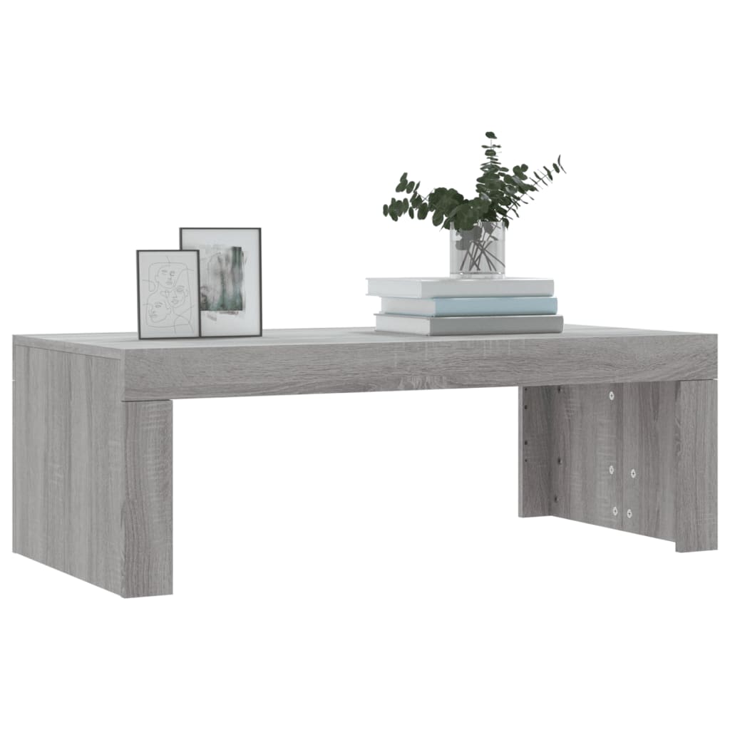 Table basse Sonoma grise 102x50x36 cm en bois