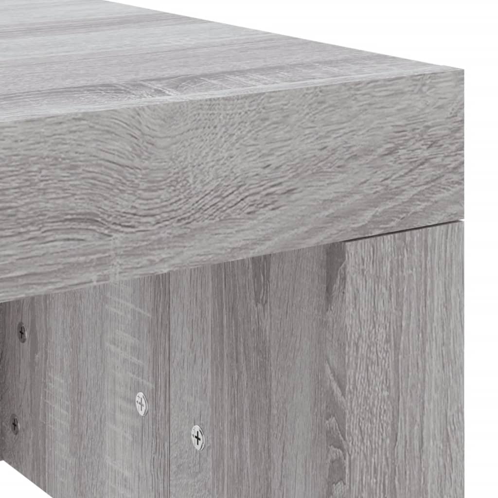Table basse Sonoma grise 102x50x36 cm en bois