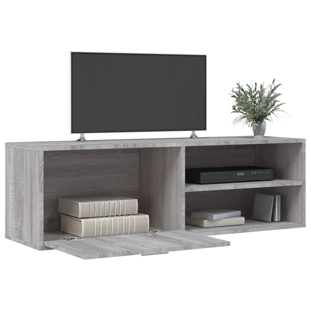 Meuble TV gris Sonoma 120x34x37 cm en bois
