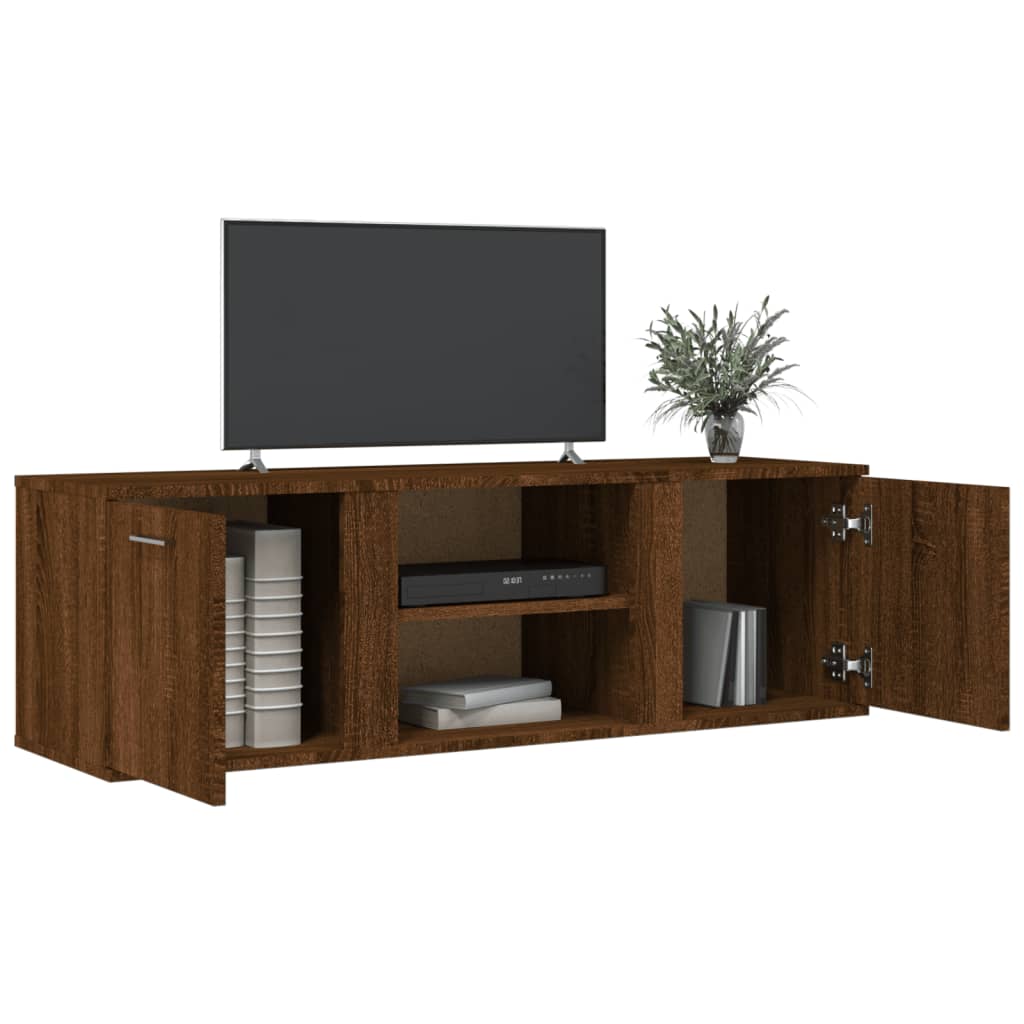 TV-Schrank Braun Eichen-Optik 120x34x37 cm Holzwerkstoff