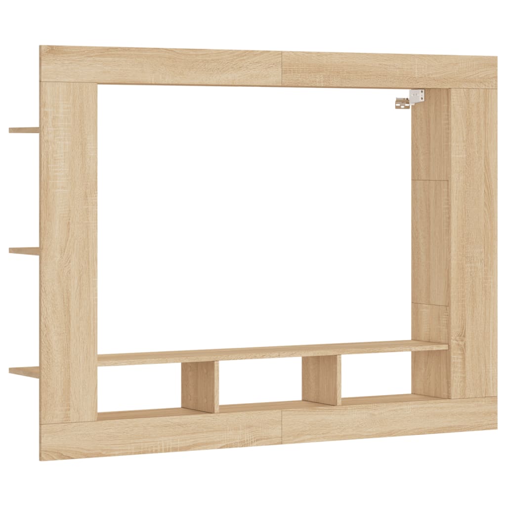 Meuble TV chêne Sonoma 152x22x113 cm matériau bois
