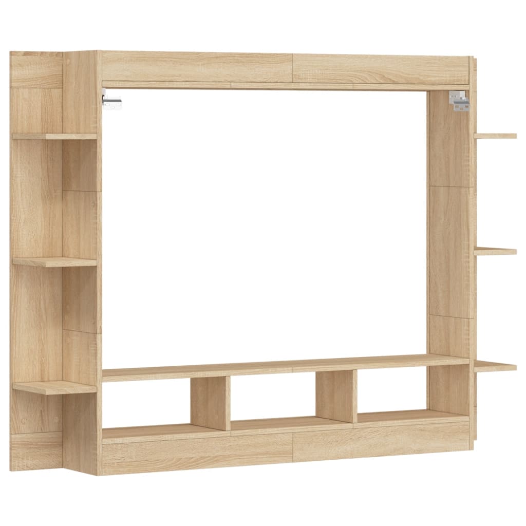 Meuble TV chêne Sonoma 152x22x113 cm matériau bois