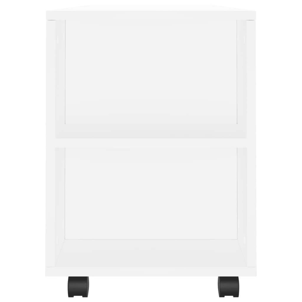 Meuble TV blanc 102x34,5x43 cm en bois