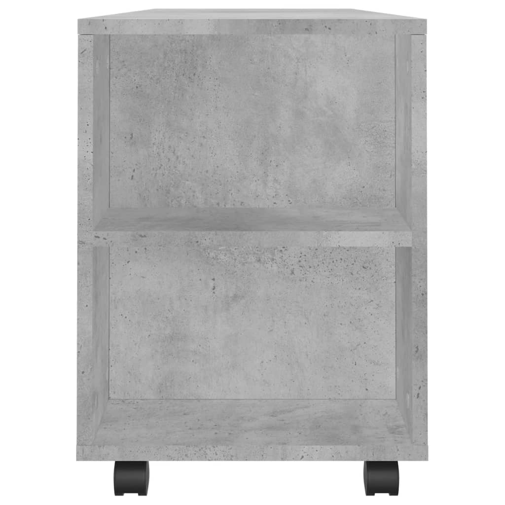 Meuble TV gris béton 102x34,5x43 cm en bois