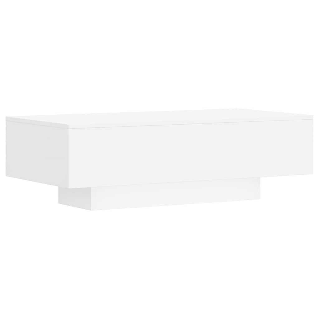 Table basse blanche 100x49,5x31 cm en bois