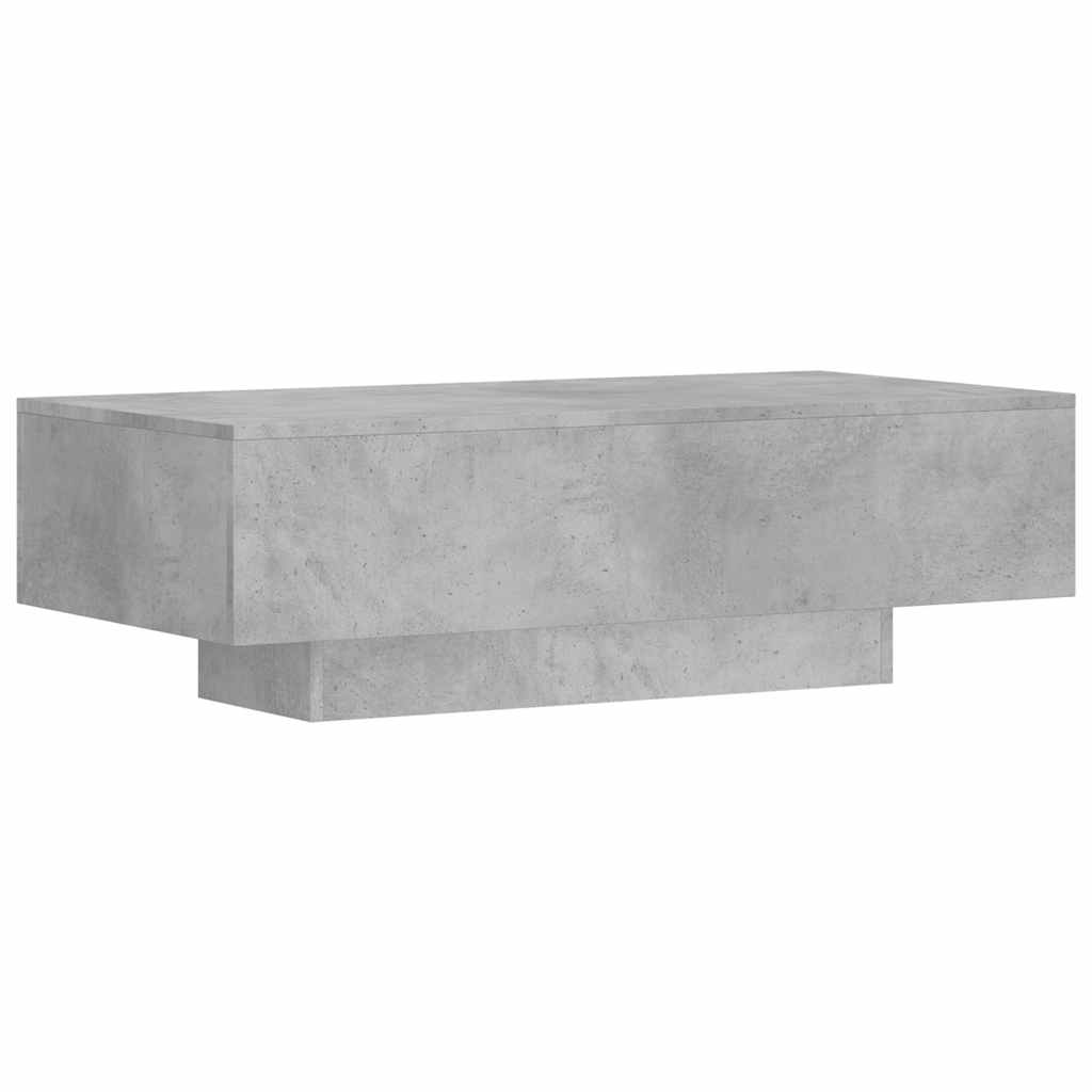 Table basse gris béton 100x49,5x31 cm en bois