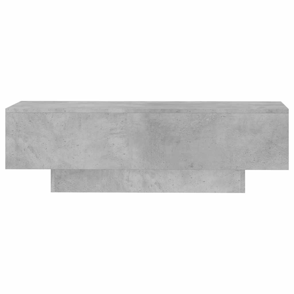 Table basse gris béton 100x49,5x31 cm en bois