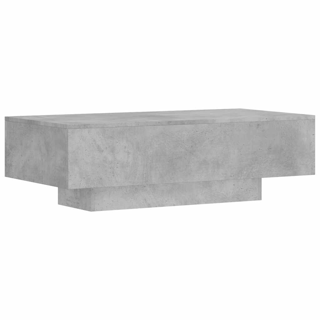 Table basse gris béton 100x49,5x31 cm en bois