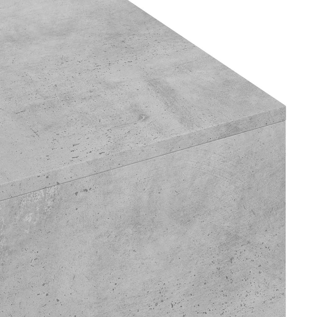 Table basse gris béton 100x49,5x31 cm en bois