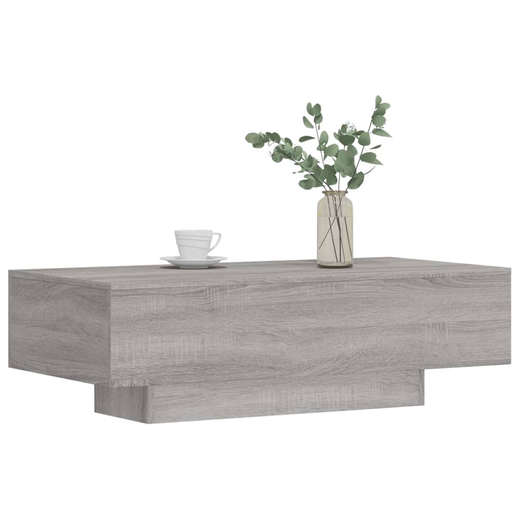 Table basse Sonoma grise 100x49,5x31 cm en bois