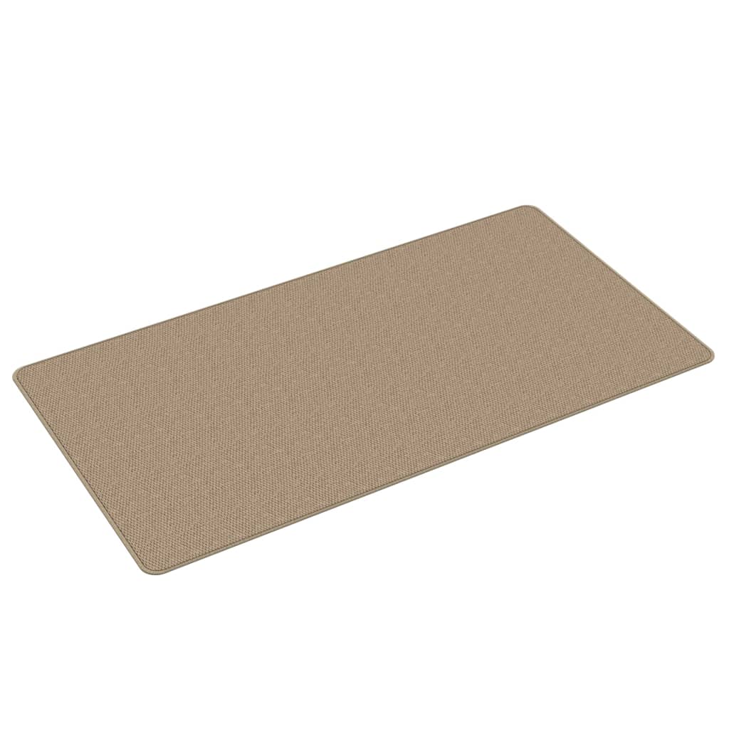 Tapis de couloir aspect sisal couleur sable 80x150 cm