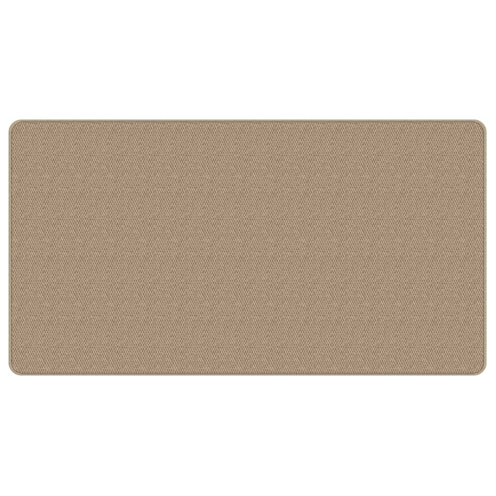 Tapis de couloir aspect sisal couleur sable 80x150 cm