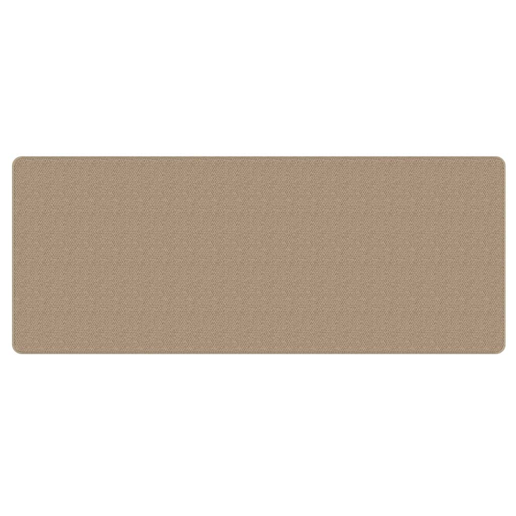 Tapis de couloir aspect sisal couleur sable 80x200 cm