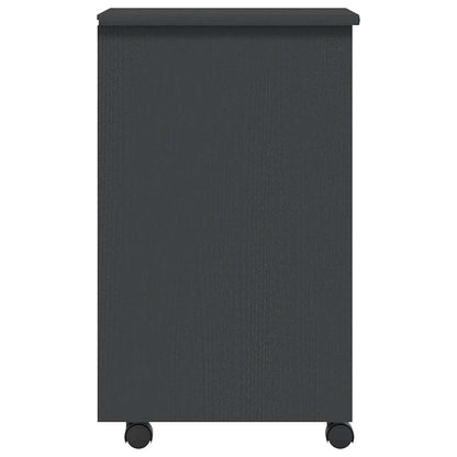 Rollschrank mit Schubladen MOSS Grau Massivholz Kiefer