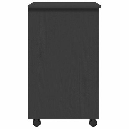 Rollschrank mit Schubladen MOSS Grau Massivholz Kiefer