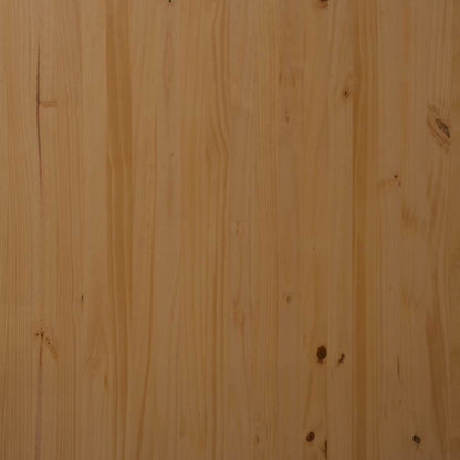 Rollschrank mit Schreibtisch MOSS Honigbraun Massivholz Kiefer