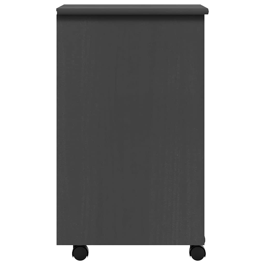 Servante roulante avec tiroirs MOSS Gris en pin massif