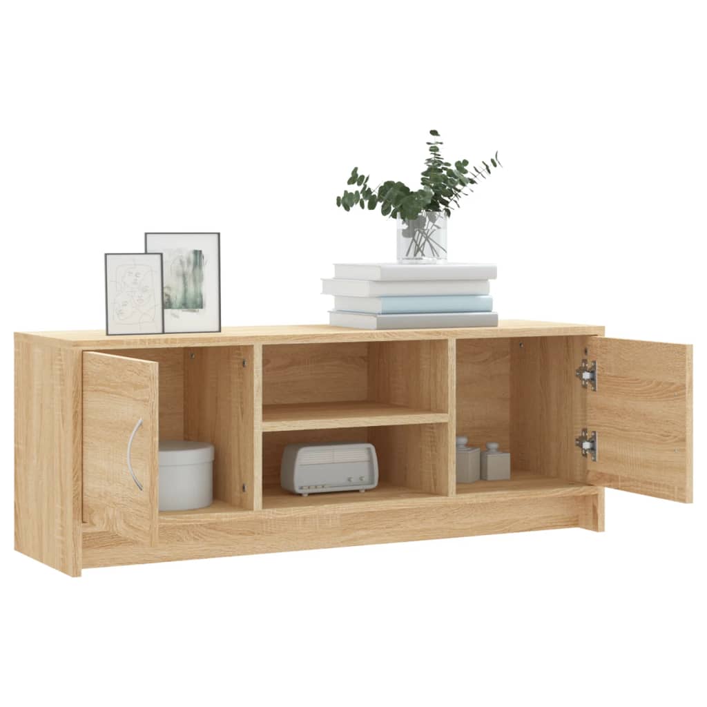Meuble TV chêne Sonoma 102x30x37,5 cm matériau bois