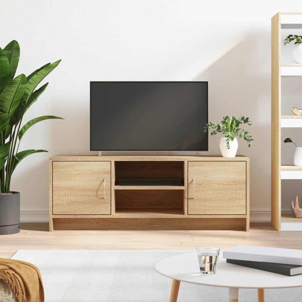 Meuble TV chêne Sonoma 102x30x37,5 cm matériau bois