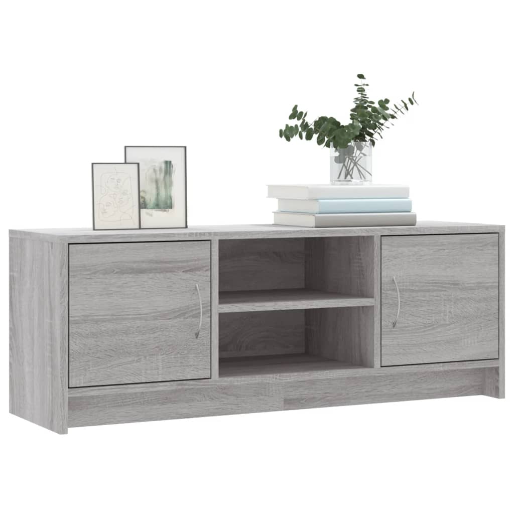 Meuble TV gris Sonoma 102x30x37,5 cm en bois