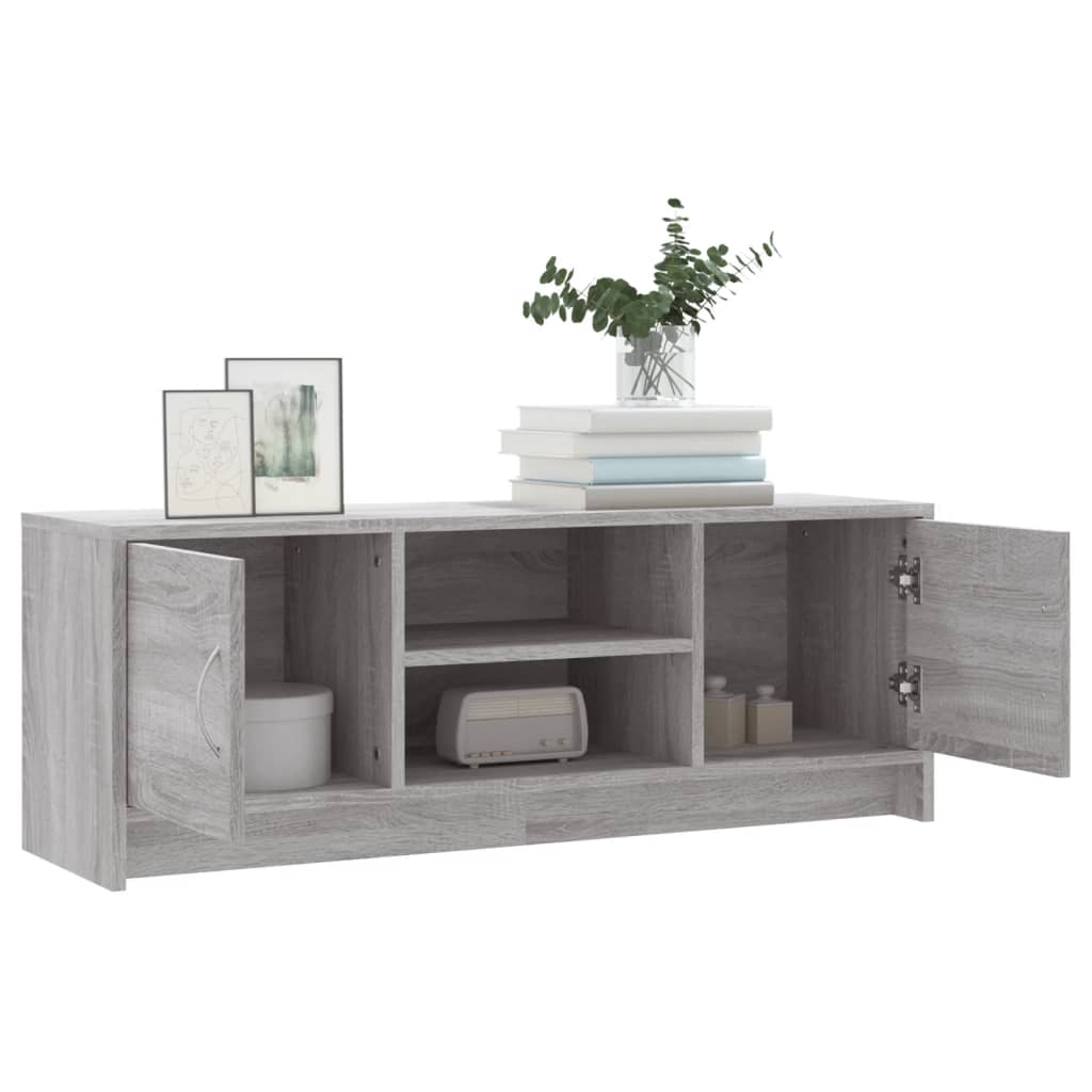 Meuble TV gris Sonoma 102x30x37,5 cm en bois