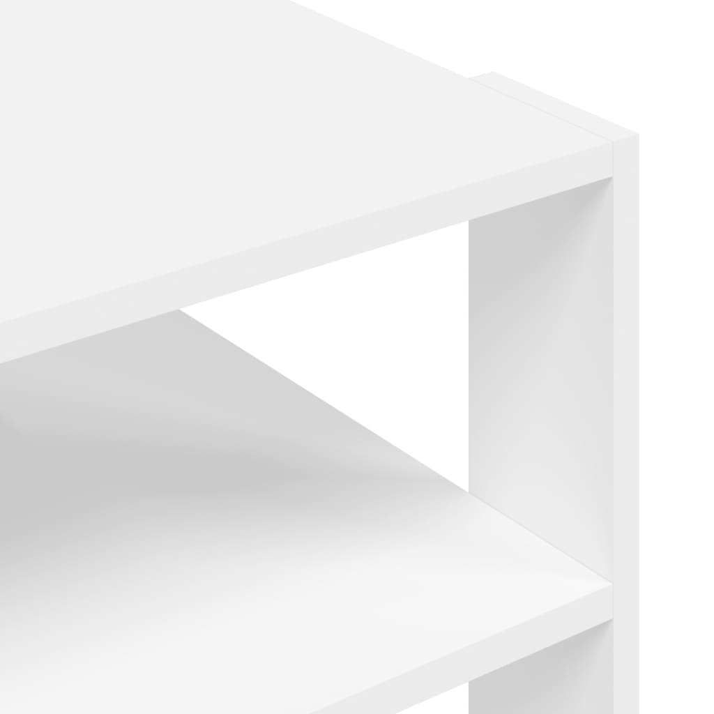Table basse blanche 59,5x59,5x40 cm en bois