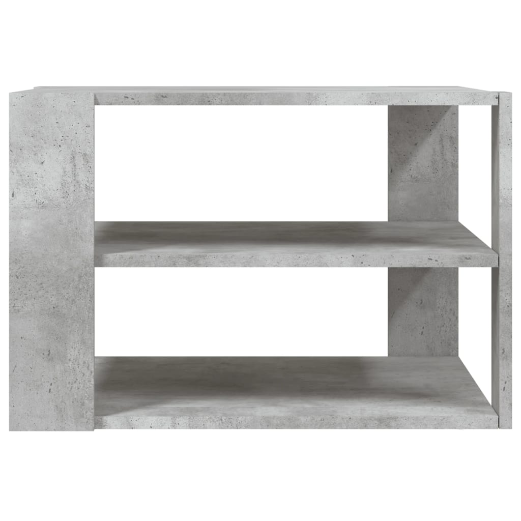 Table basse en béton gris 59,5 x 59,5 x 40 cm, matériau bois