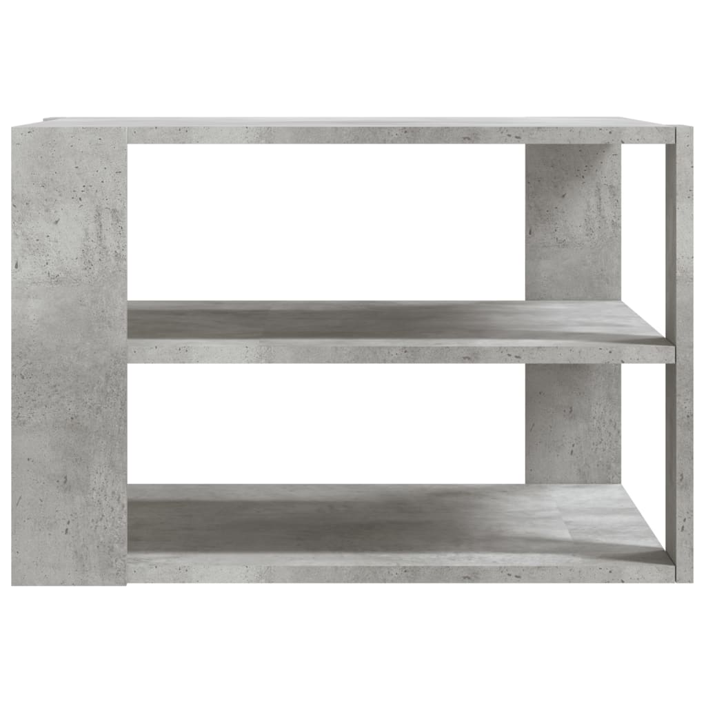 Table basse en béton gris 59,5 x 59,5 x 40 cm, matériau bois