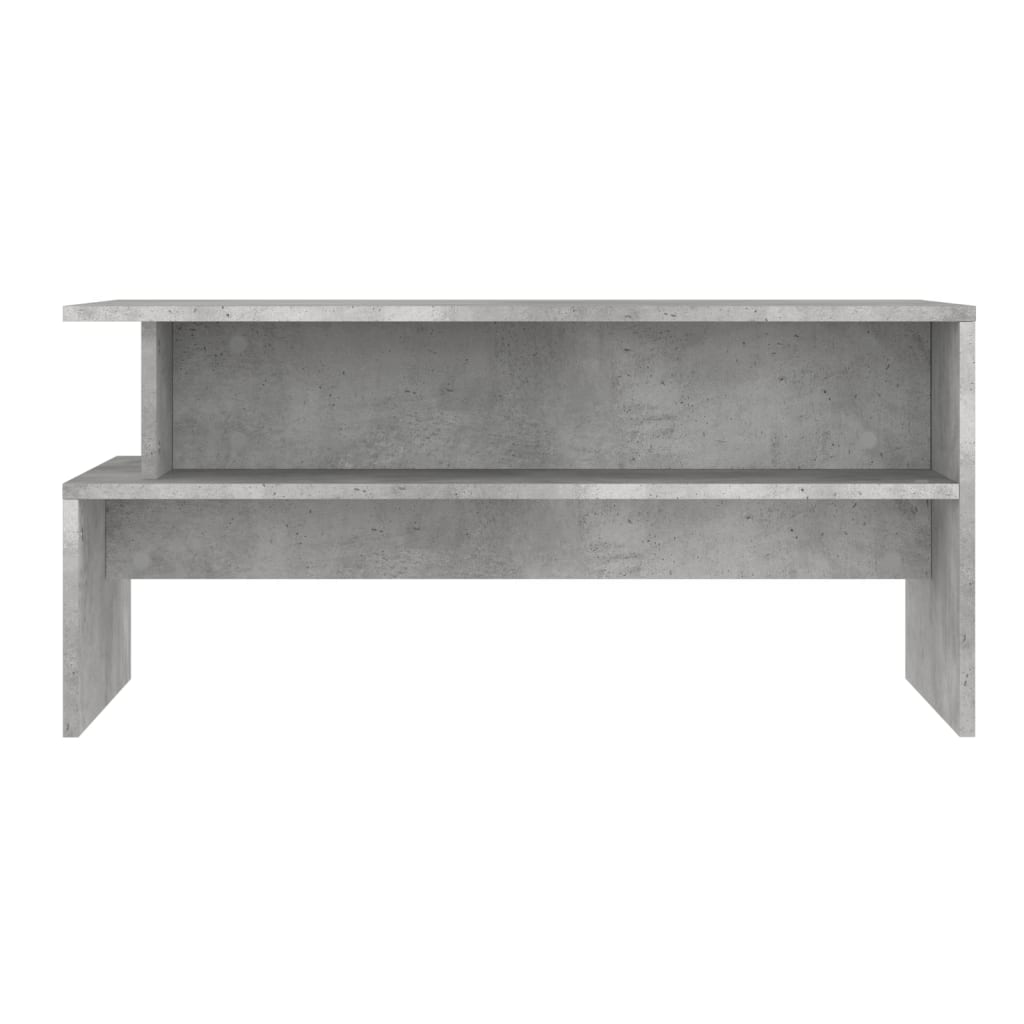Table basse gris béton 90x55x42,5 cm en bois