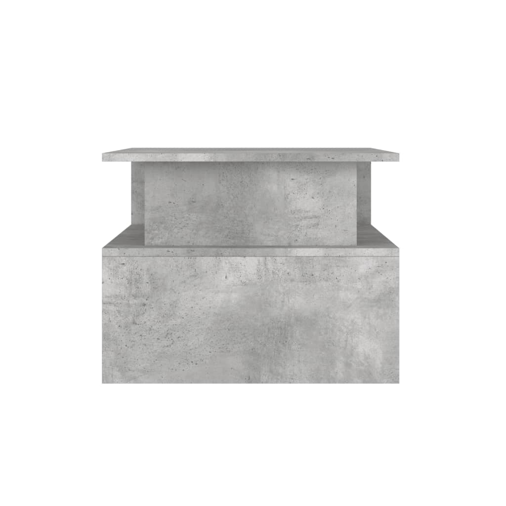 Table basse gris béton 90x55x42,5 cm en bois