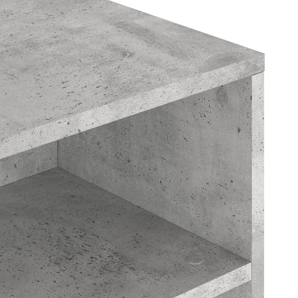 Table basse gris béton 90x55x42,5 cm en bois