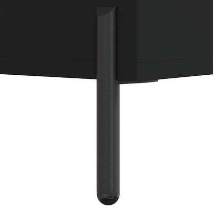 Highboard Schwarz 69,5x34x180 cm Holzwerkstoff