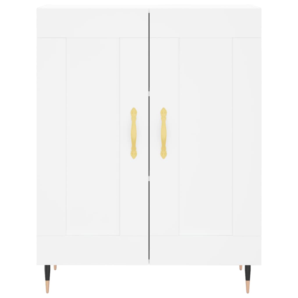 Highboard Weiß 69,5x34x180 cm Holzwerkstoff