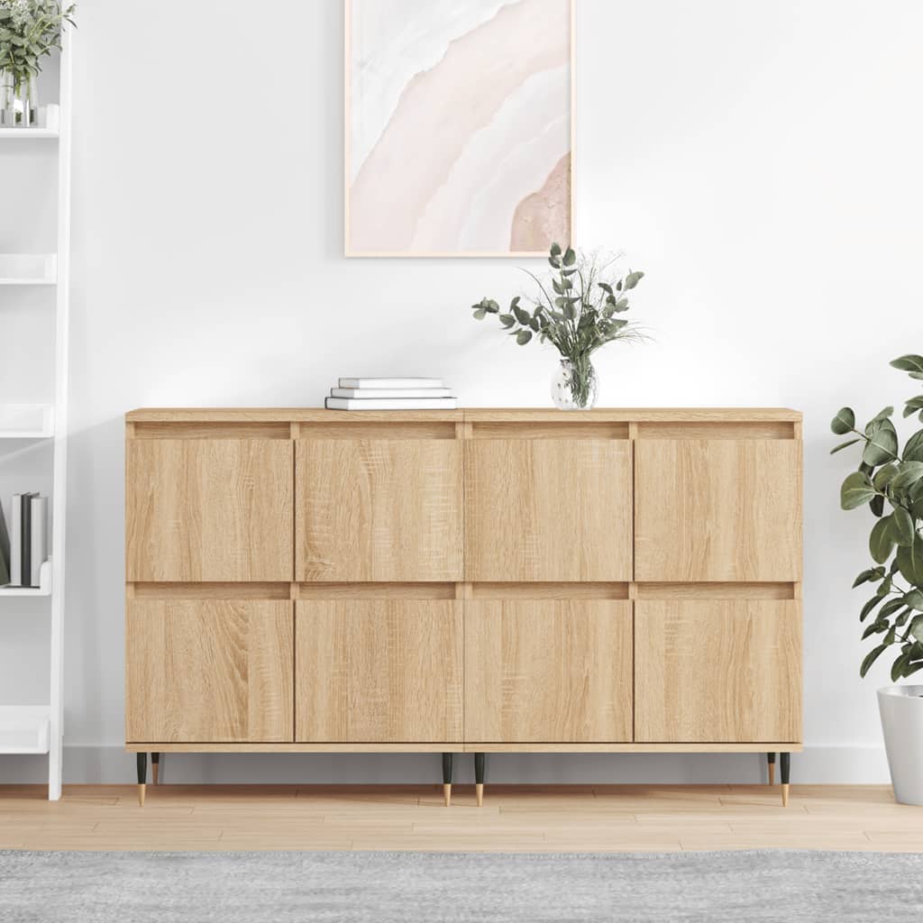 Sideboards 2 Stk. Sonoma-Eiche Holzwerkstoff