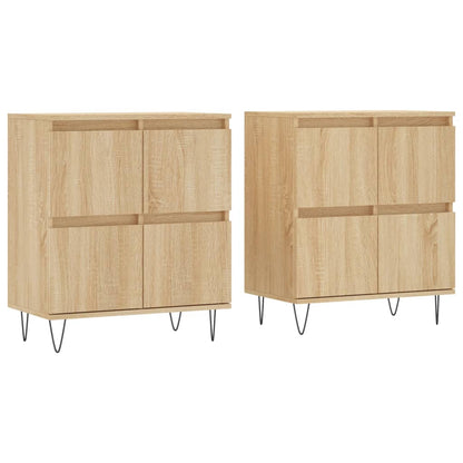 Sideboards 2 Stk. Sonoma-Eiche Holzwerkstoff
