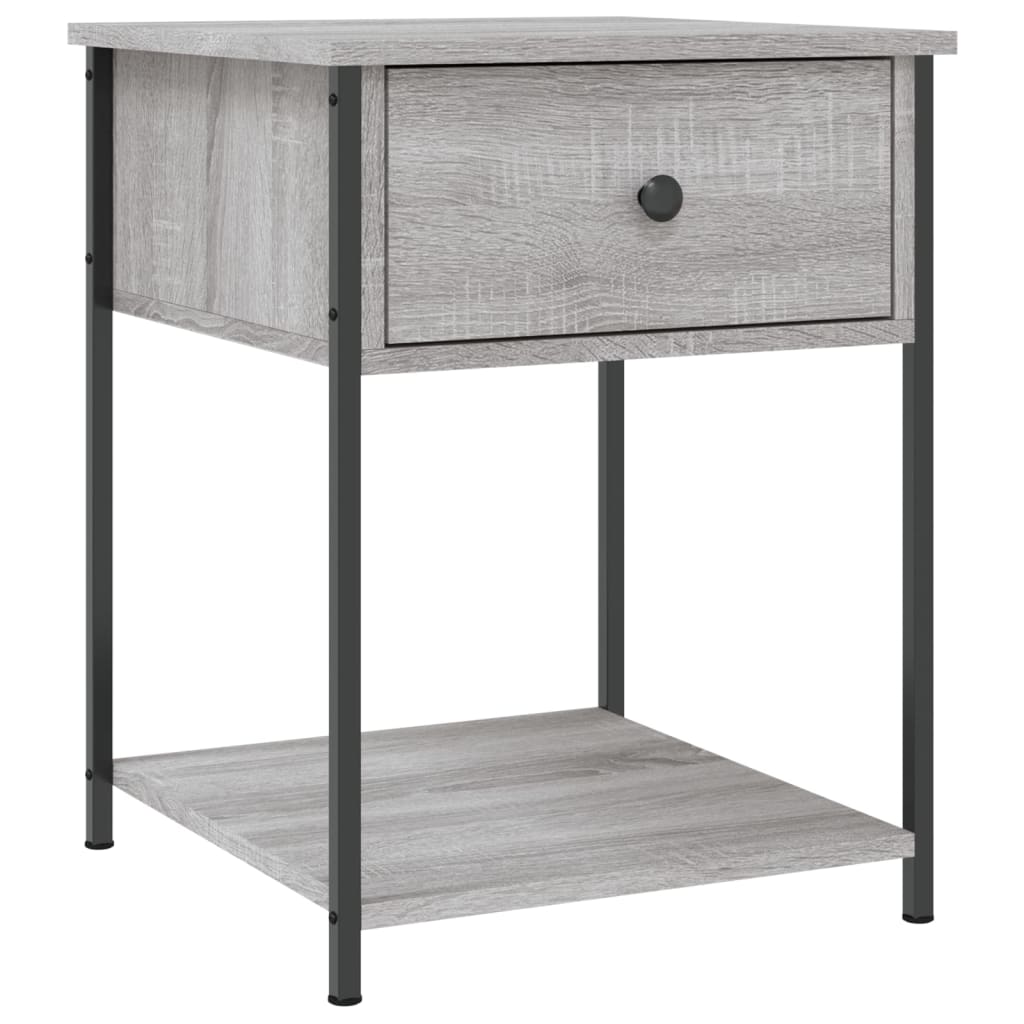 Table de chevet grise Sonoma 44x45x58 cm en bois