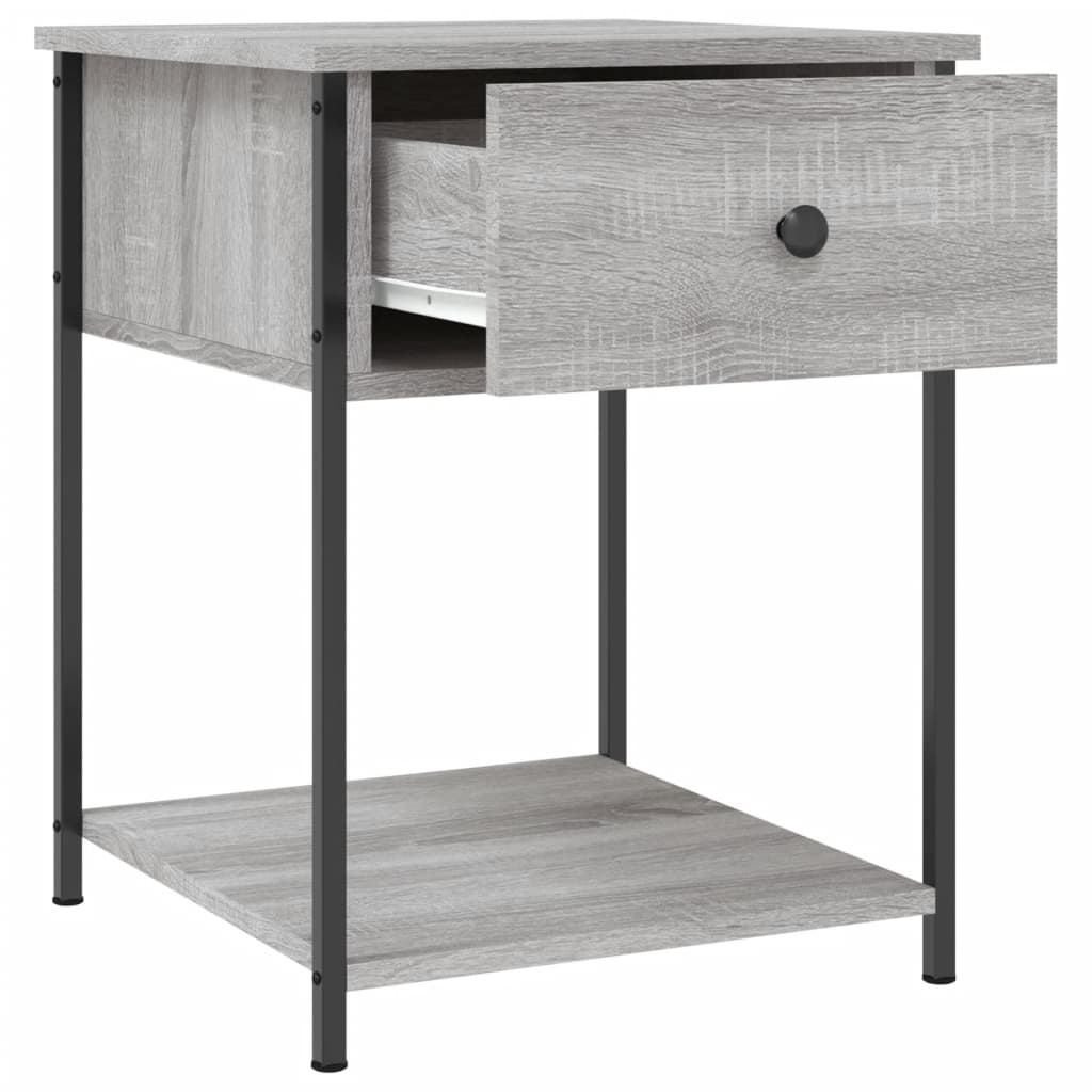 Table de chevet grise Sonoma 44x45x58 cm en bois