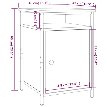 Nachttisch Sonoma-Eiche 40x42x60 cm Holzwerkstoff