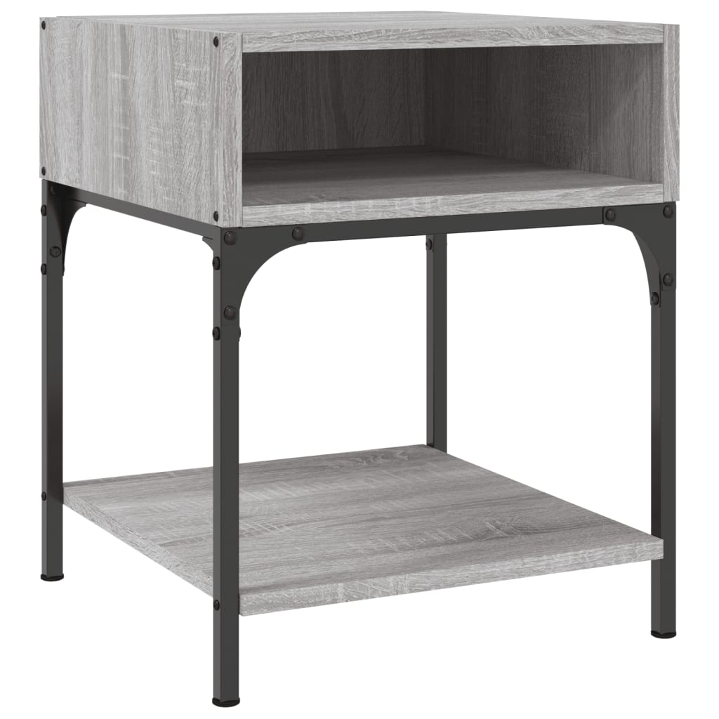 Table de chevet grise Sonoma 40x41x50 cm en bois