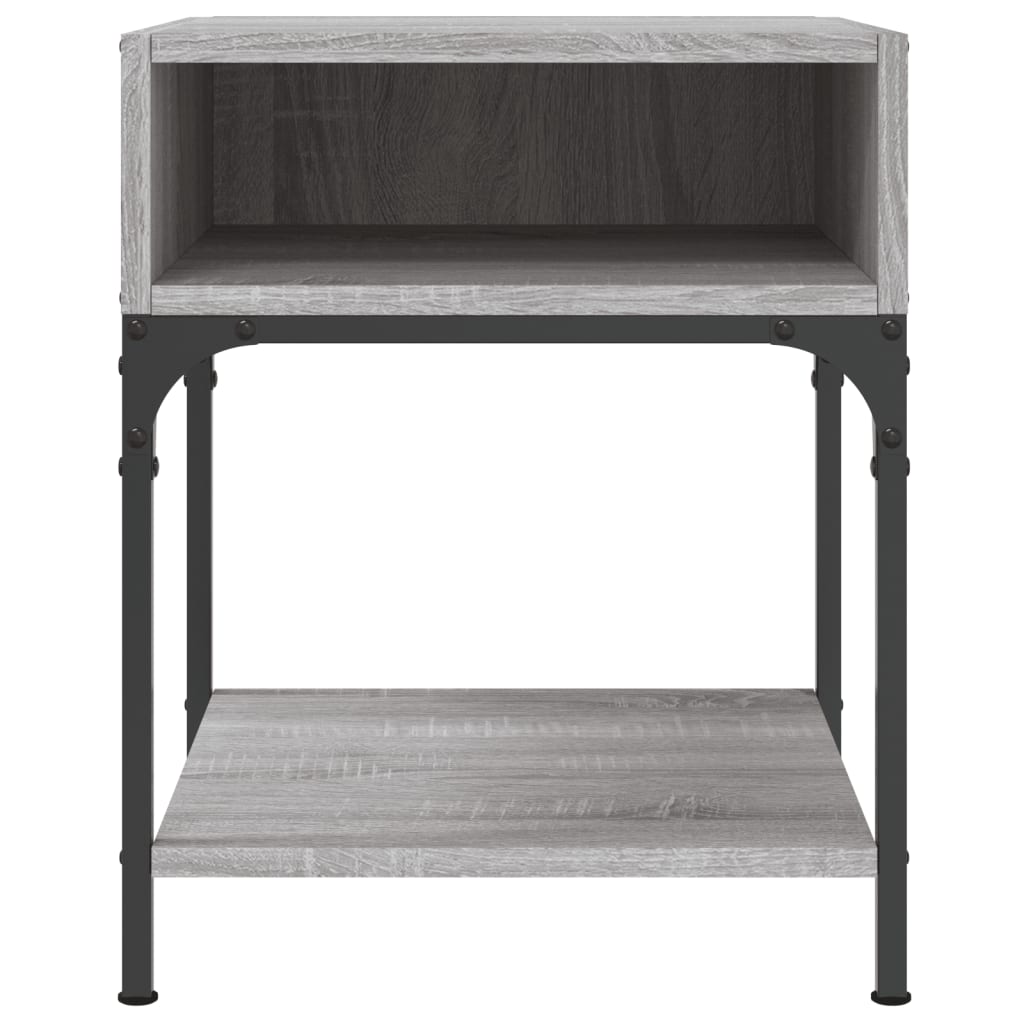 Table de chevet grise Sonoma 40x41x50 cm en bois