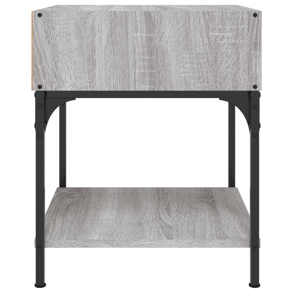 Table de chevet grise Sonoma 40x41x50 cm en bois