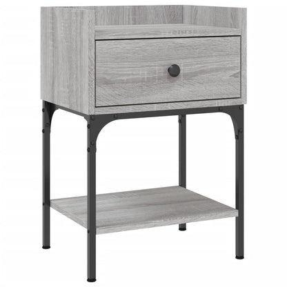 Nachttisch Grau Sonoma-Eiche 40,5x31x60 cm Holzwerkstoff