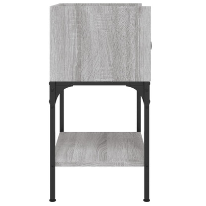 Nachttisch Grau Sonoma-Eiche 40,5x31x60 cm Holzwerkstoff
