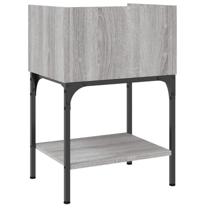 Nachttisch Grau Sonoma-Eiche 40,5x31x60 cm Holzwerkstoff