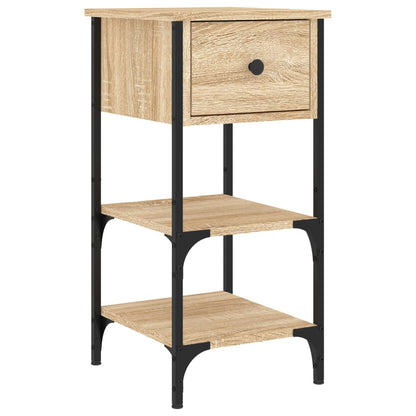 Nachttische 2 Stk. Sonoma-Eiche 34x36x70 cm Holzwerkstoff