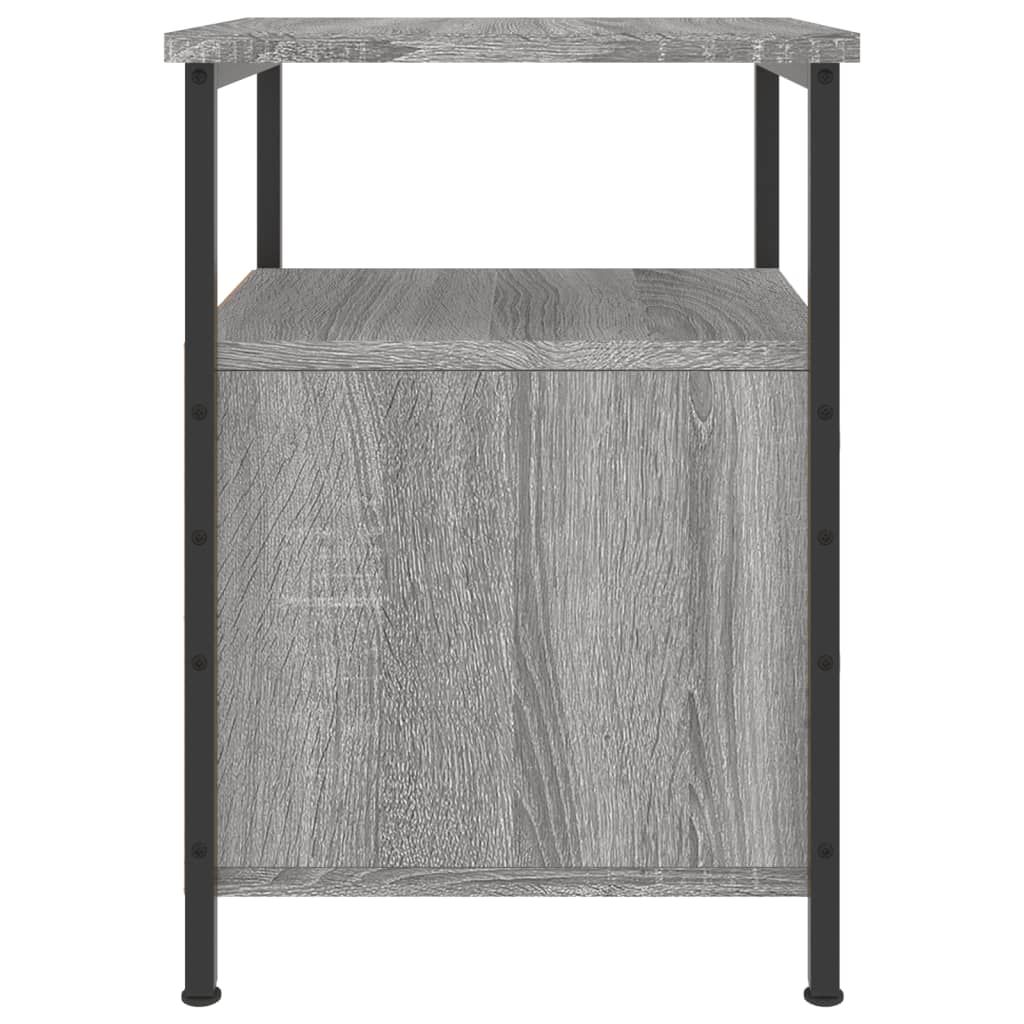 Table de chevet chêne Sonoma gris 34x35,5x50 cm matière bois