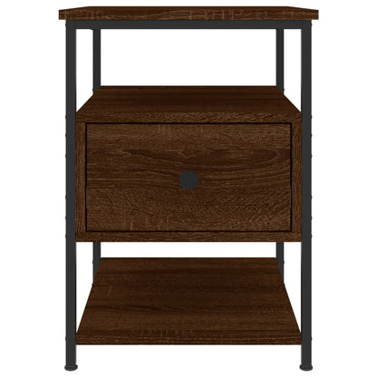 Nachttische 2 Stk. Braun Eichen-Optik 40x42x56 cm Holzwerkstoff