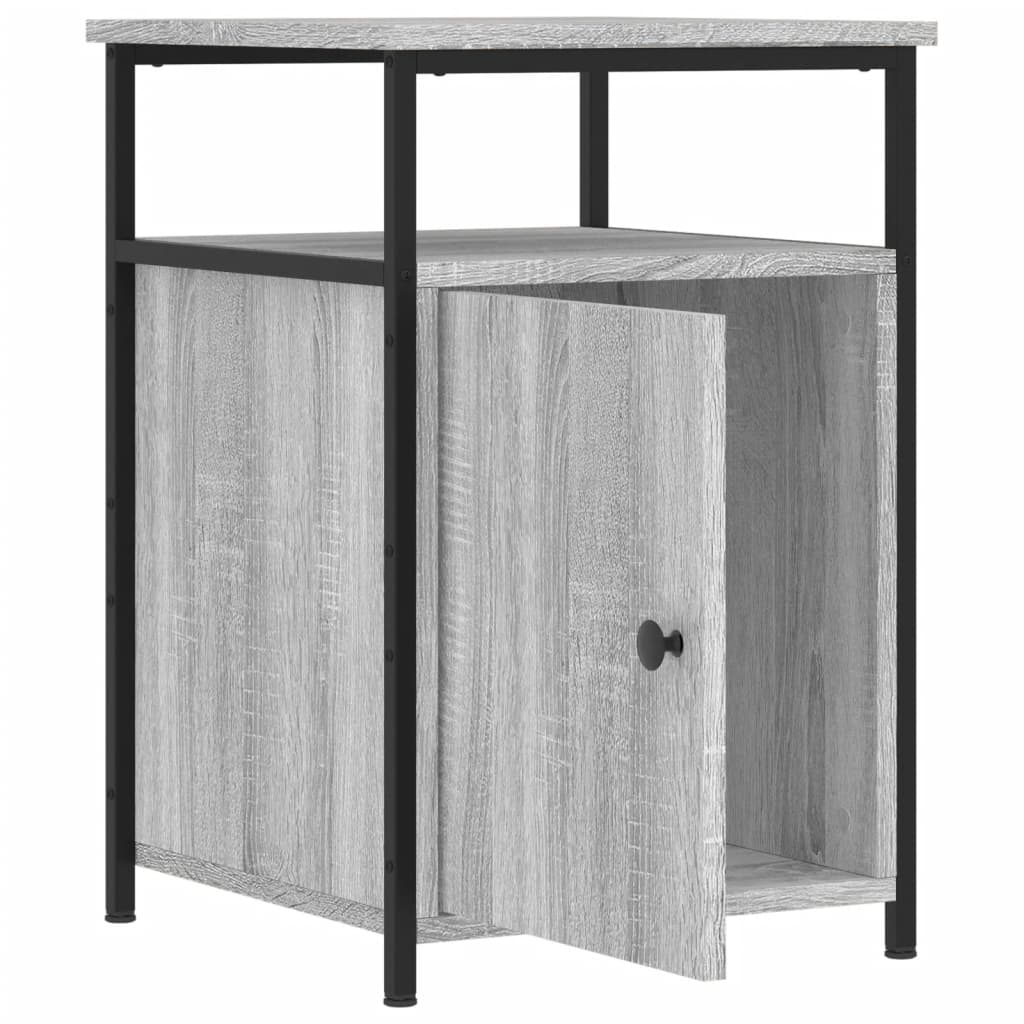 Table de chevet grise Sonoma 40x42x60 cm en bois