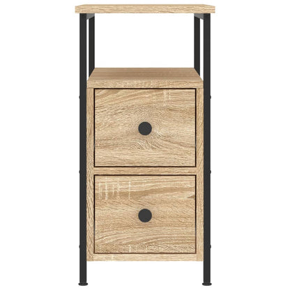 Nachttische 2 Stk. Sonoma-Eiche 30x60x60 cm Holzwerkstoff