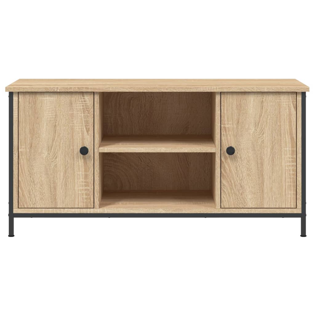 Meuble TV chêne Sonoma 100x40x50 cm matériau bois